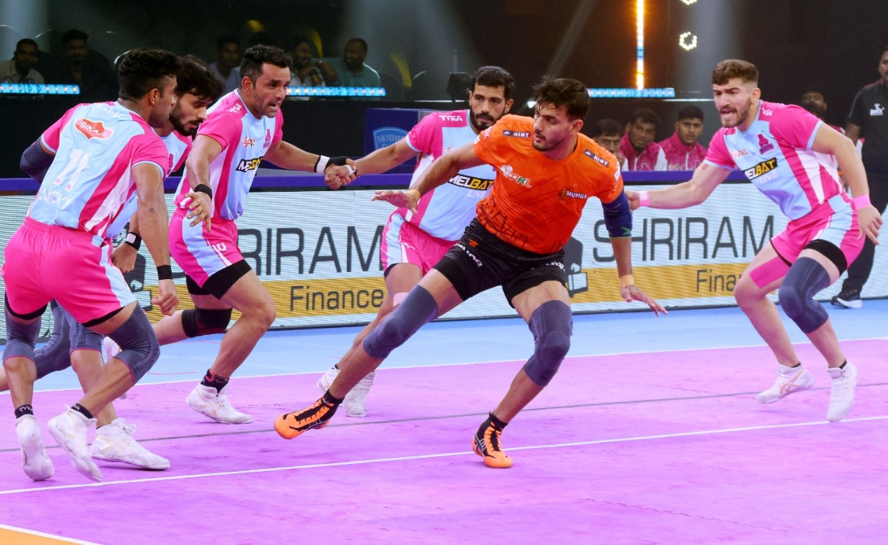 Ajit Chavan Stars as U Mumba Clinch Thrilling Win Against Jaipur Pink Panthers