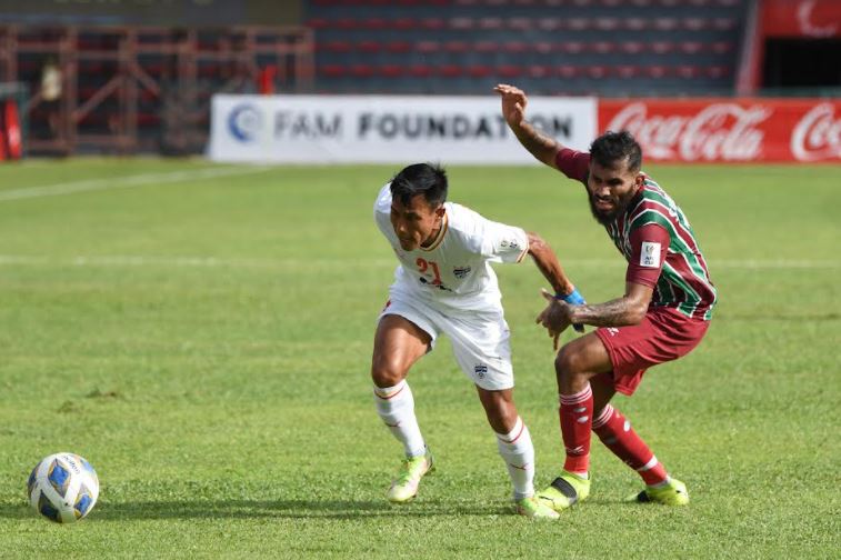 Bengaluru FC forward Udanta Singh in action against ATK Mohun Bagan