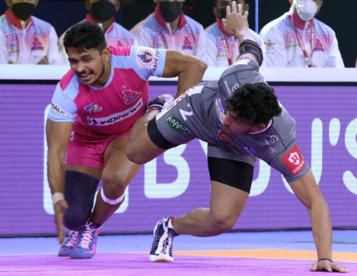 Haryana Steelers win 35-28 against Jaipur Pink Panthers in Pro Kabaddi  League Season 8