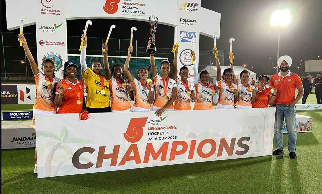 Indian womens hockey team beat Thailand 7 2 to win inaugural Womens Hockey 5s Asia Cup