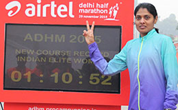 Lalita Babbar clocks Indias fastest Half Marathon time