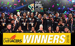 Delhi Acers Winners Premier Badminton League 2016