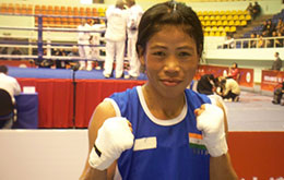 AIBA Women's World Champion Mary Kom advances to Semi Final of Rio 2016 boxing Test Event