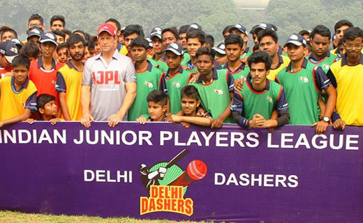 Jonty Rhodes mentor of Indian Junior Players League IJPL interacted with many enthusiastic junior players in Delhi and Gurgaon