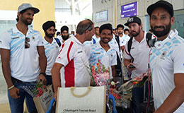 Indian Mens Hockey Team given a hero s welcome at Raipur