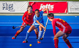 Indian Women in action against China in Hawkes Bay Cup16