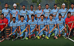 The Junior Indian Mens Hockey Team for 8th Junior Mens Asia Cup 2015