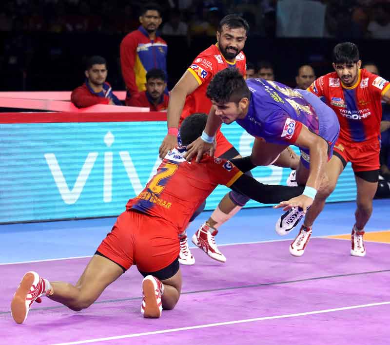 Naveen Kumar stars for home side Dabang Delhi as they beat UP Yoddha 36 27