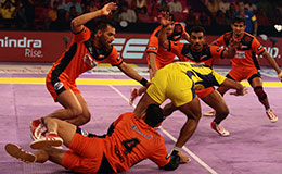 U Mumba defence charge Prashant Kumar Rai Telugu Titans