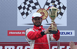 Hisham E K P wins the Third Edition of Toyota Etios Motor Racing 2015