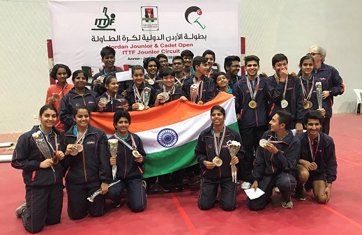 Jordan Victorious Indians pose with their medals