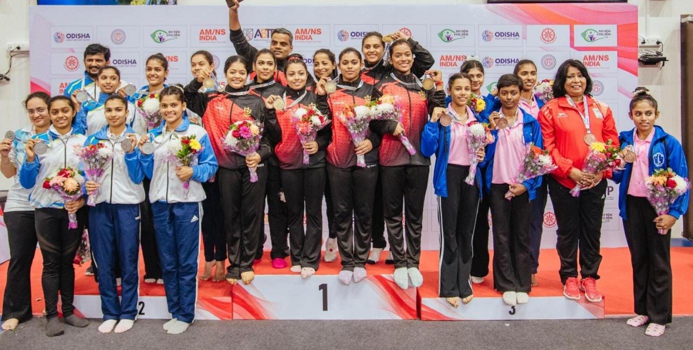 Dipa Karmakar shines in all around Railways clinch Gold in Womens Team category at Senior Artistic Gymnastics National Championship 2024