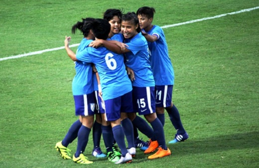Indian girls celebrate