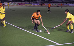 Hockey Gangpur OdishaYELLOW vs Hockey PatialaORANGE