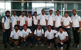 India Men Hockey Team arrives at IGI Airport New Delhi on 15th August 2015