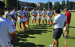 India Men Team at a Training Session in France 1