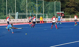 India vs France 1st match of the Europe Tour at Le Touquet on 3rd August 2015 1