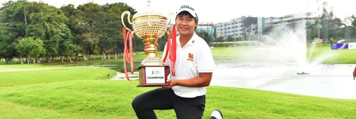 TAKE Solutions Masters 2017 winner Poom Saksansin of Thailand TAKE Solutions Masters 2017 winner Poom Saksansin of Thailand