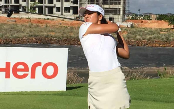 Tvesa Malik in action at Prestige Golfshire 1 Tvesa Malik in action at Prestige Golfshire 1