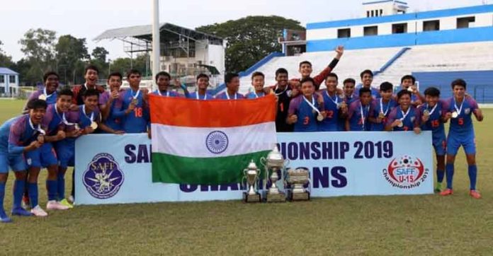India lifts U 15 SAFF Football title India lifts U 15 SAFF Football title