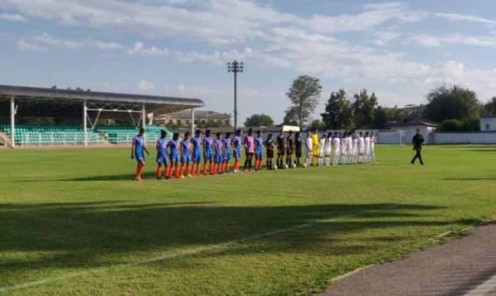 Indian Women Football against Uzbekistan football team
