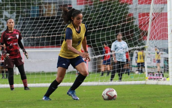 Indian Women Football Practice Indian Women Football Practice