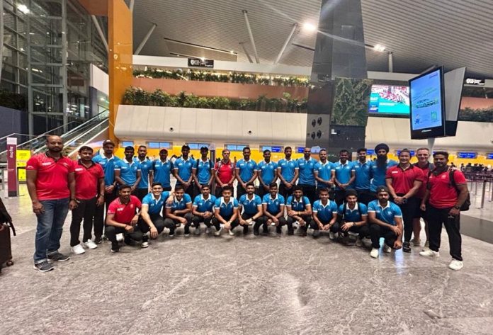 Indian Mens Hockey Team leaves for Canada Indian Mens Hockey Team leaves for Canada