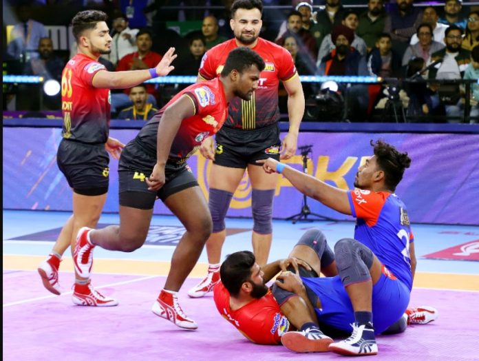 Sushils 22 point game gives Bulls victory over Haryana Steelers Sushils 22 point game gives Bulls victory over Haryana Steelers
