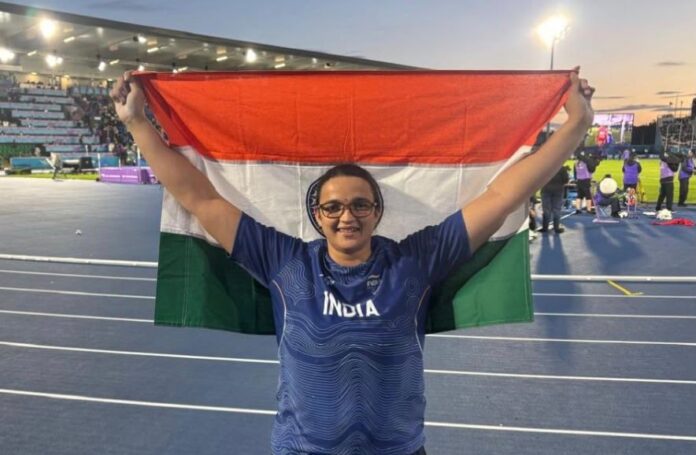 PhD Scholar Seema Kaliramna wins Bronze in Discus Throw Seema Kaliramna
