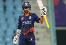 Sahab Yuvraj Singh’s 91, Sunil Kumar’s three wickets guide Kashi Rudras to seven-run win Sahab Yuvraj Singh’s 91, Sunil Kumar’s three wickets guide Kashi Rudras to seven-run win