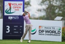 Shaurya Bhattacharya stretches halfway lead to three shots at Kolar Open Shaurya Bhattarcharya