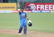 Deepti Sharma ends nine-year wait for ODI century as India seal series against Zimbabwe Deepti Sharma celebrates her unbeaten century against Zimbabwe in the second women's ODI at Kotambi Stadium, Vadodara
