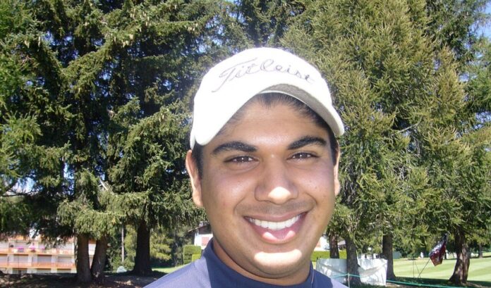 Indian golfer Gaganjeet Bhullar at the European Masters in Crans-Montana