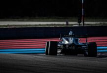 Alisha Palmowski seals F1 Academy title in Austin with three races to spare A junior single-seater racing car on a circuit, representing F1 Academy racing