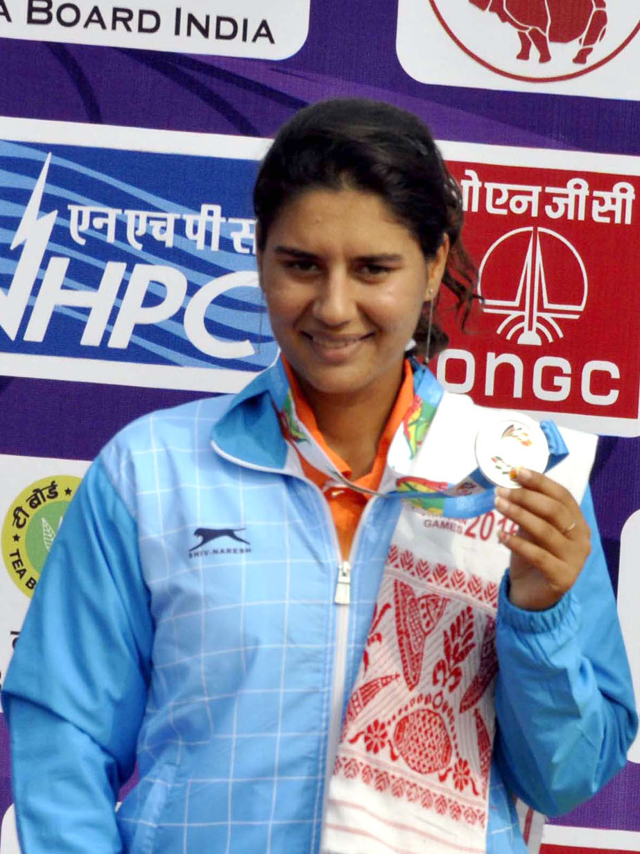 Indian tennis player Prerna Bhambri at the 2016 South Asian Games in Guwahati